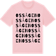 Pink Cotton t-shirt med Ossågen ordlek t-shirt