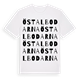 White t-shirt med Östalbodarna ordlek t-shirt