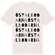 Vintage White t-shirt med Östalbodarna ordlek t-shirt