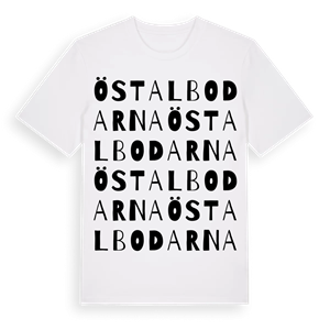 Östalbodarna ordlek t-shirt – ekologisk bomull t-shirt från Pinshirt
