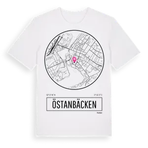 Östanbäcken t-shirt – ekologisk bomull t-shirt från Pinshirt