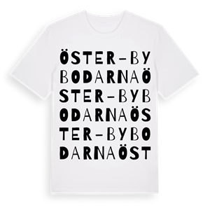 Öster-Bybodarna ordlek t-shirt – ekologisk bomull t-shirt från Pinshirt