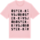 Pink Cotton t-shirt med Öster-Rävsjön ordlek t-shirt