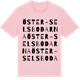 Pink Cotton t-shirt med Öster-Selsbodarna ordlek t-shirt