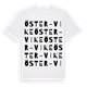 White t-shirt med Öster-Vike ordlek t-shirt
