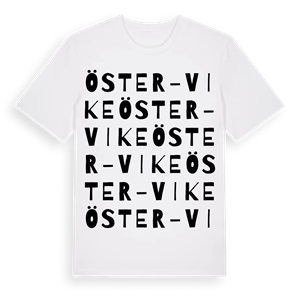 Öster-Vike ordlek t-shirt – ekologisk bomull t-shirt från Pinshirt