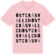 Pink Cotton t-shirt med Österåsvallen ordlek t-shirt