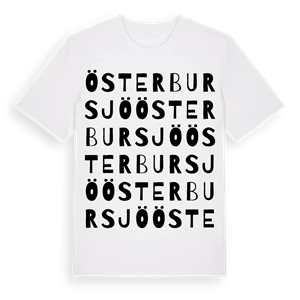 Österbursjö ordlek t-shirt – ekologisk bomull t-shirt från Pinshirt