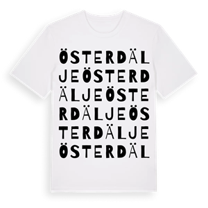 Österdälje ordlek t-shirt – ekologisk bomull t-shirt från Pinshirt