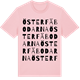 Pink Cotton t-shirt med Österfäbodarna ordlek t-shirt