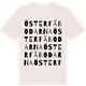 Vintage White t-shirt med Österfäbodarna ordlek t-shirt