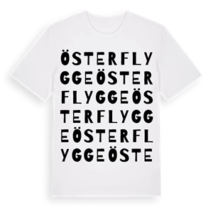 Österflygge ordlek t-shirt – ekologisk bomull t-shirt från Pinshirt