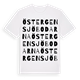 White t-shirt med Östergensjöbodarna ordlek t-shirt