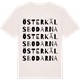 Vintage White t-shirt med Österkälsbodarna ordlek t-shirt