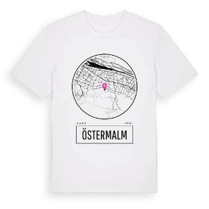 Östermalm t-shirt – ekologisk bomull t-shirt från Pinshirt