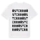 White t-shirt med Österro ordlek t-shirt
