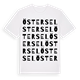 White t-shirt med Östersel ordlek t-shirt