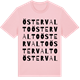 Pink Cotton t-shirt med Östervalto ordlek t-shirt