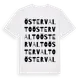 White t-shirt med Östervalto ordlek t-shirt