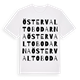 White t-shirt med Östervaltobodarna ordlek t-shirt