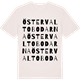Vintage White t-shirt med Östervaltobodarna ordlek t-shirt