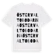 White t-shirt med Östervaltobodarna ordlek t-shirt