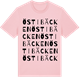 Pink Cotton t-shirt med Östibäcken ordlek t-shirt