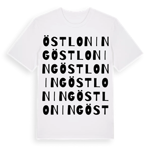 Östloning ordlek t-shirt – ekologisk bomull t-shirt från Pinshirt