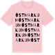 Pink Cotton t-shirt med Östmarkum ordlek t-shirt