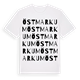 White t-shirt med Östmarkum ordlek t-shirt