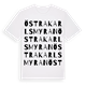 Östra Karlsmyran ordlek t-shirt