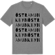 Mid Heather Gray t-shirt med Östra Munkbyn ordlek t-shirt