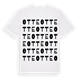 White t-shirt med Otte ordlek t-shirt