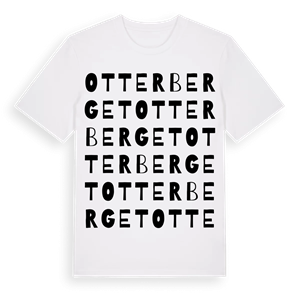 Otterberget ordlek t-shirt – ekologisk bomull t-shirt från Pinshirt