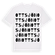 White t-shirt med Ottsjön ordlek t-shirt
