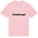 Pink Cotton t-shirt med Ovanberget fetstil t-shirt