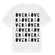 White t-shirt med Överå ordlek t-shirt