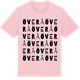 Pink Cotton t-shirt med Överå ordlek t-shirt