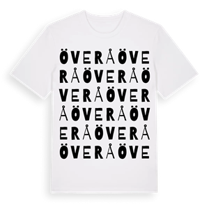 Överå ordlek t-shirt – ekologisk bomull t-shirt från Pinshirt