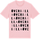 Pink Cotton t-shirt med Överbilla ordlek t-shirt