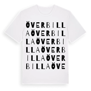 Överbilla ordlek t-shirt – ekologisk bomull t-shirt från Pinshirt