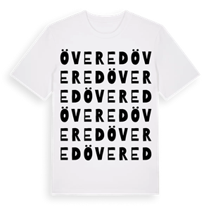 Övered ordlek t-shirt – ekologisk bomull t-shirt från Pinshirt