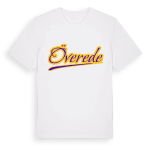 Överede baseball t-shirt – ekologisk bomull t-shirt från Pinshirt