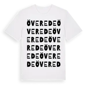Överede ordlek t-shirt – ekologisk bomull t-shirt från Pinshirt