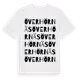 White t-shirt med Överhörnäs ordlek t-shirt