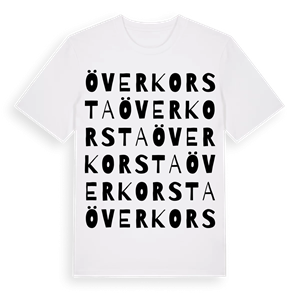 Överkorsta ordlek t-shirt – ekologisk bomull t-shirt från Pinshirt