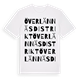 Överlännäs distrikt ordlek t-shirt