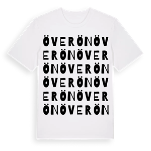 Överön ordlek t-shirt – ekologisk bomull t-shirt från Pinshirt