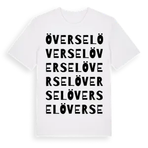 Översel ordlek t-shirt – ekologisk bomull t-shirt från Pinshirt