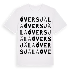 Översjäla ordlek t-shirt – ekologisk bomull t-shirt från Pinshirt